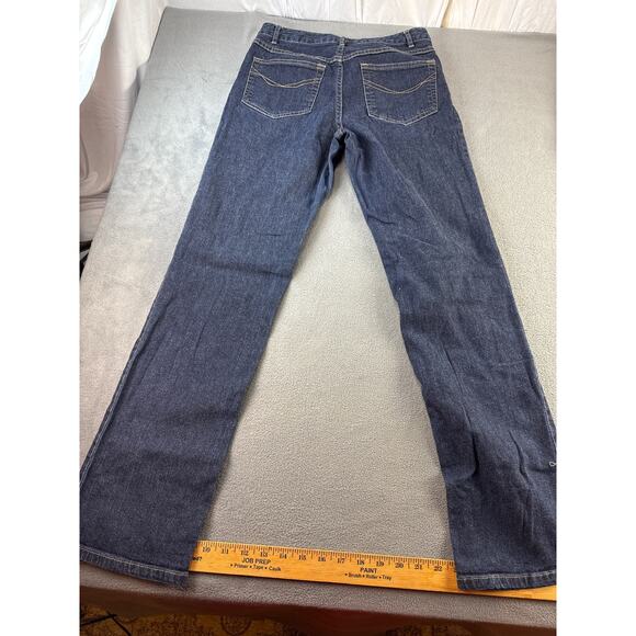 J. Jill JEAN LOT of 2 Women's Size 6‎ Blue Dark Wash Denim Slim Leg & Skinny - Picture 11 of 11